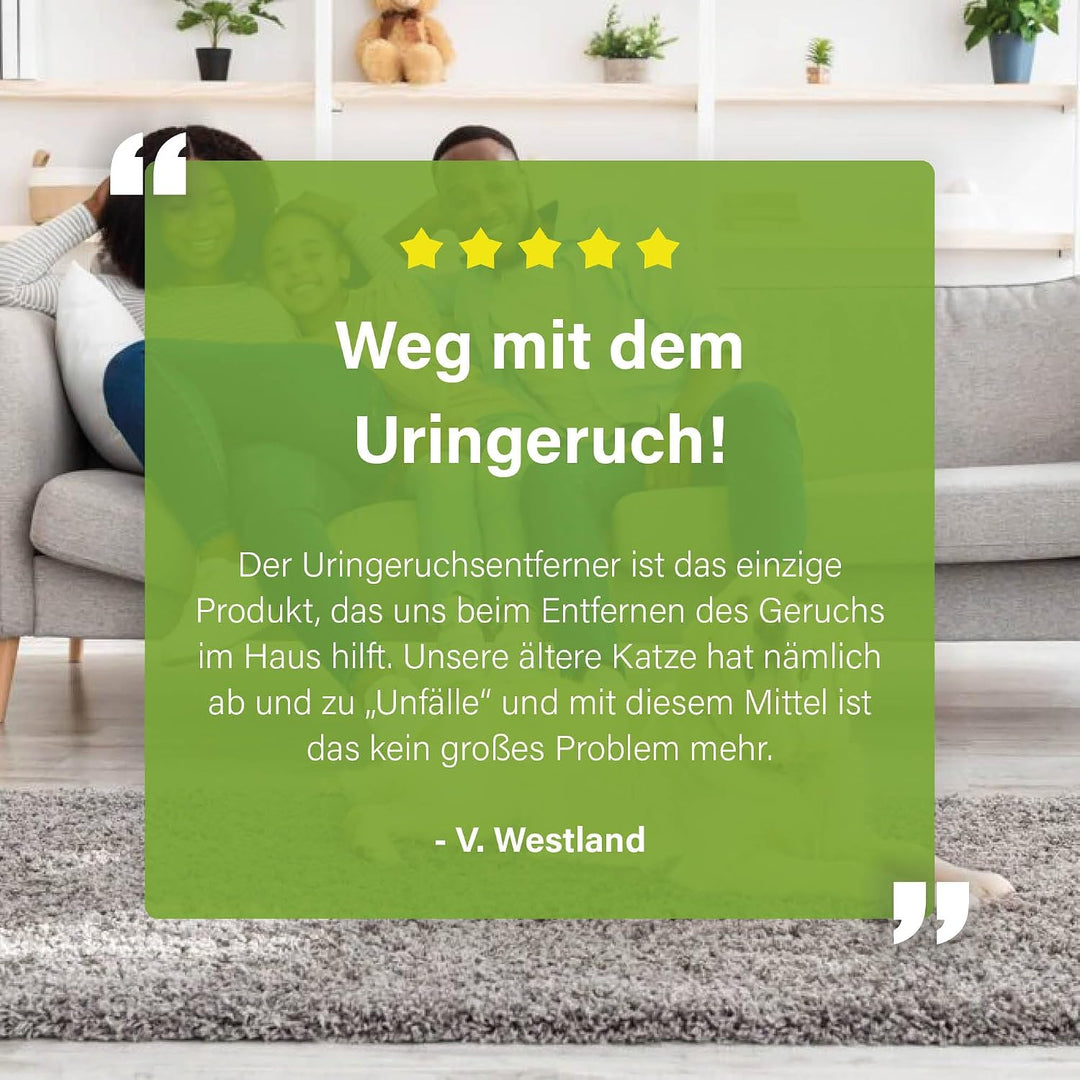 UF2000 4Pets Uringeruch Entferner 500ml | 100% Biologischer Urin-Geruchsentferner für Katzen und Hun