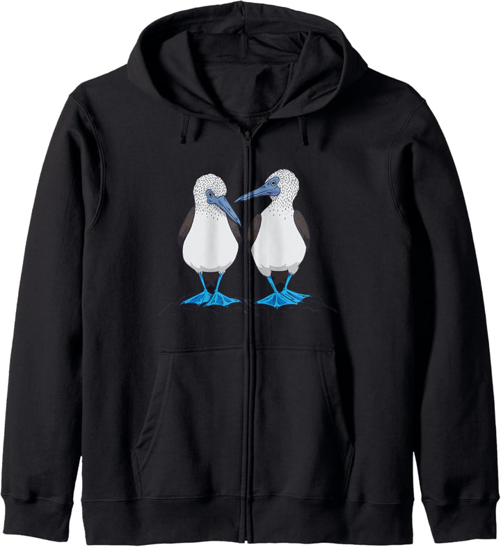 Lustiger Blaufusstölpel Tanzender Meeres-Vogel Trendy Kapuzenjacke