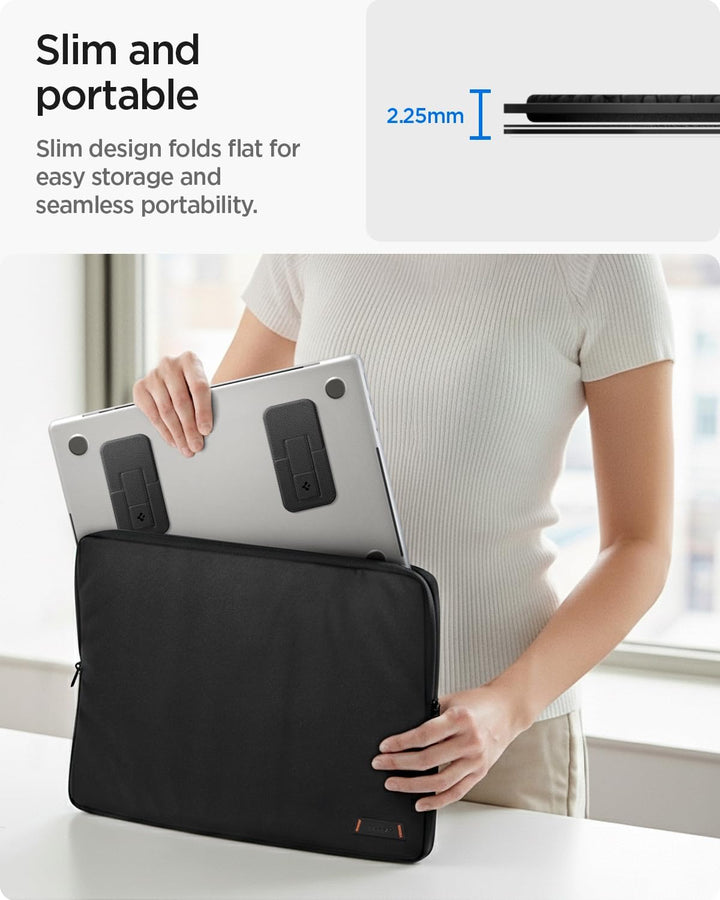Spigen Slim Fold Laptop Ständer Höhenverstellbar [2 Stück] Selbstklebender Laptopständer, Doppelt Ve
