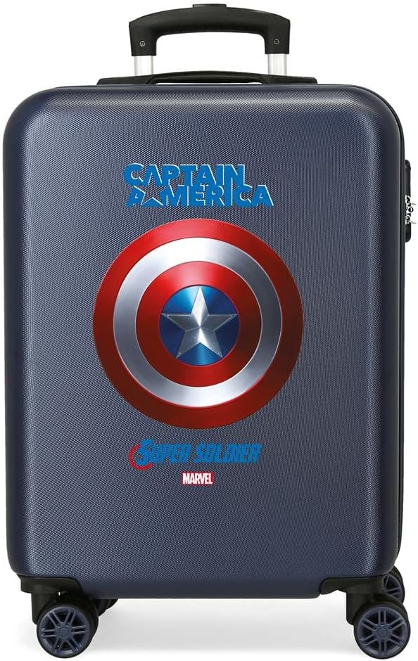Marvel Avengers Sky Avengers Kabinenkoffer Blau 37x55x20 cms Hartschalen ABS Kombinationsschloss 34L