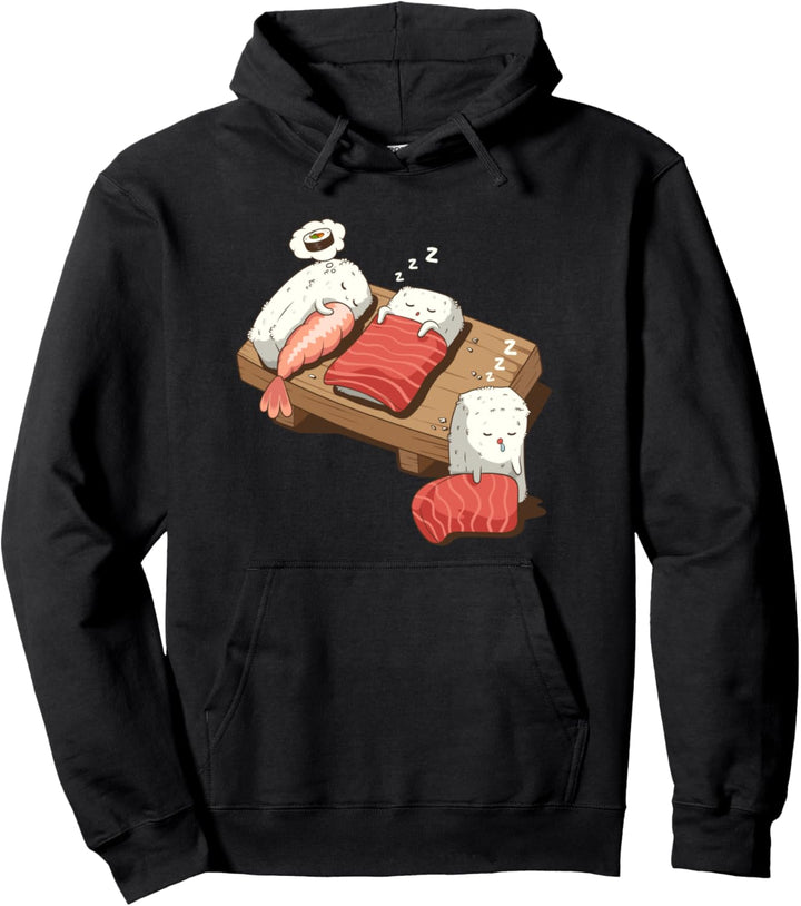Kawaii Niedlich Anime Otaku Japanisch Sushi Nigiri Pullover Hoodie