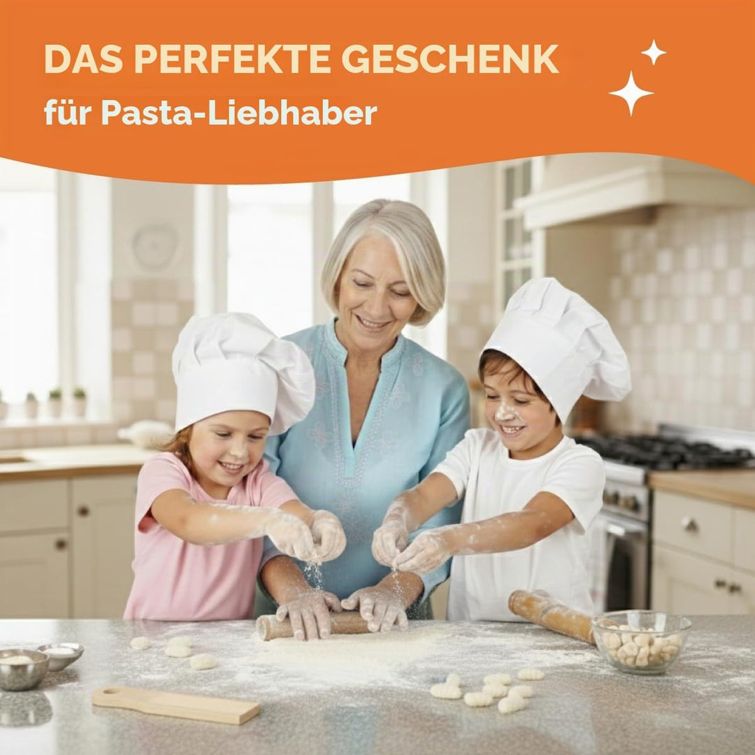 Authentisches Gnocchi-Brett für handgefertigte italienische Gnocchi-Pasta. Gebogene Platte, Gebogene