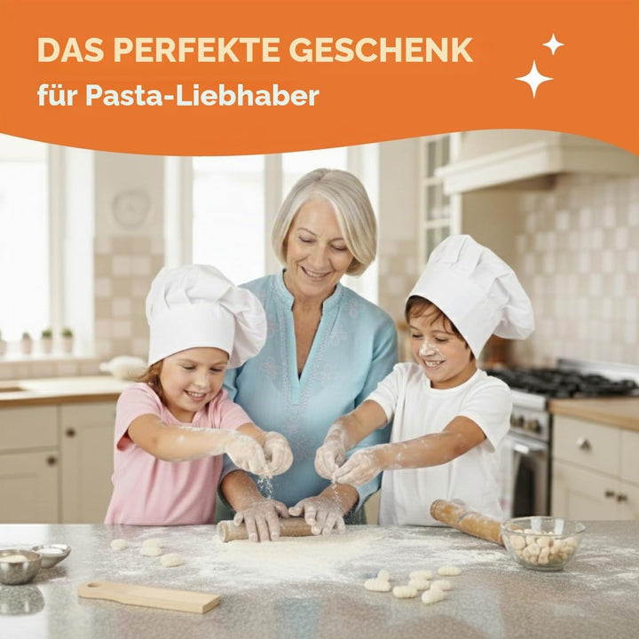 Authentisches Gnocchi-Brett für handgefertigte italienische Gnocchi-Pasta. Gebogene Platte, Gebogene