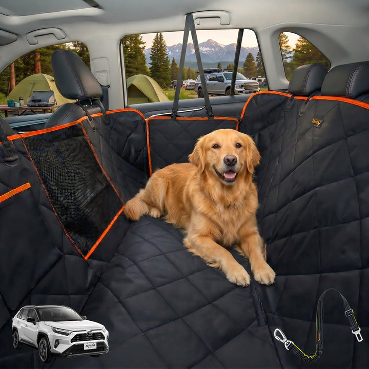 iBuddy Hundedecke für Auto Rücksitz, wasserdichtes Autoschondecke Kratzfest rutschfest Abriebfest mi
