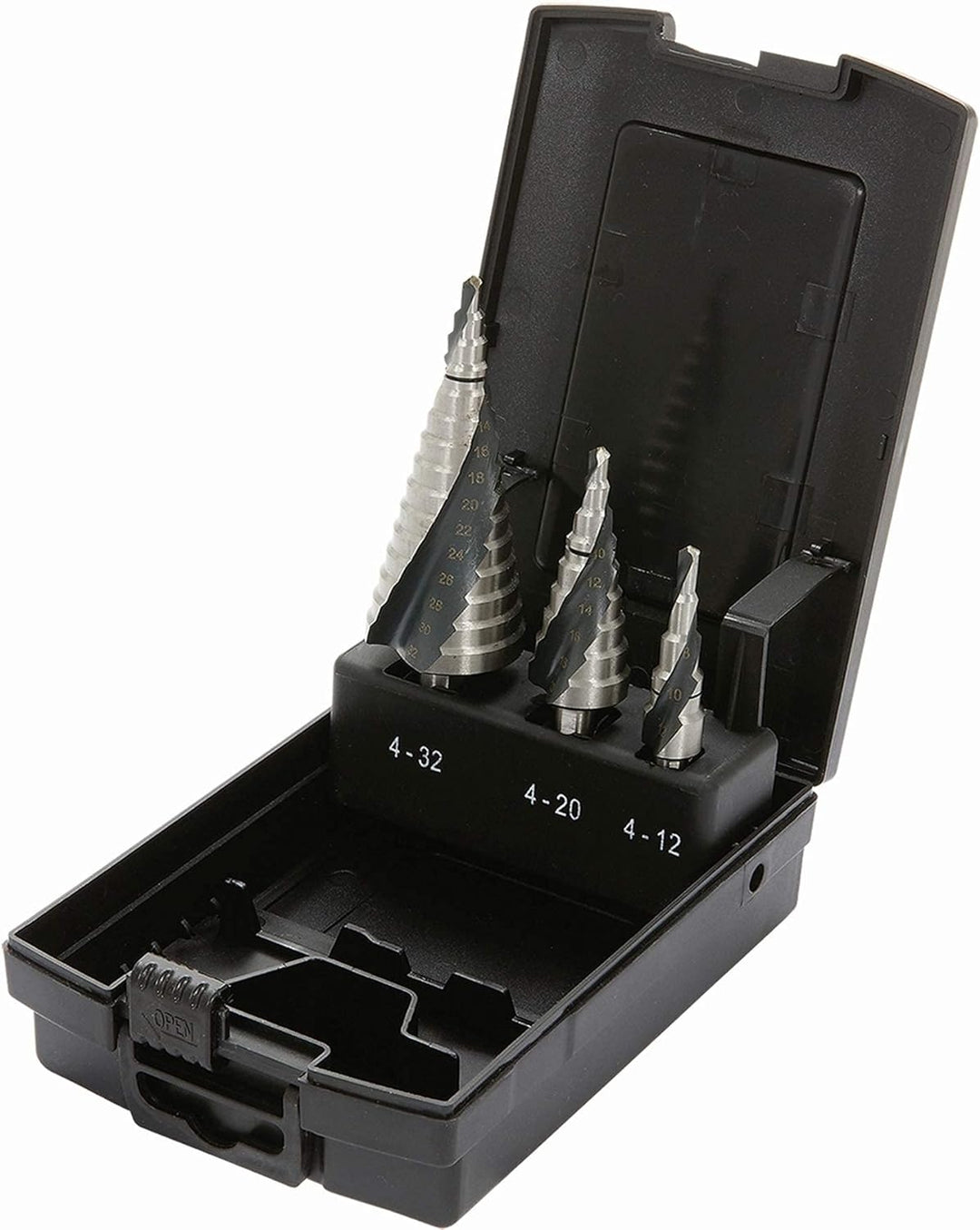 Proteco-Werkzeug® HSS Titan TIN TiALN Profi Stufenbohrer Konusbohrer Schälbohrer Metallbohrer Set 3-