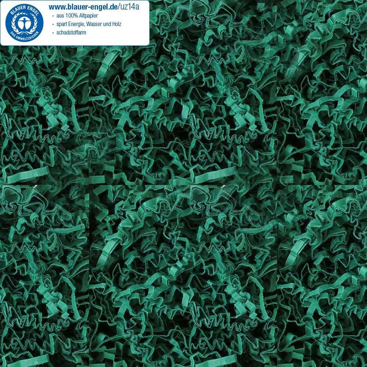 5 KG PresentFill® Füllmaterial Smaragd Grün - umweltfreundliches Polstermaterial aus 100% Recycling