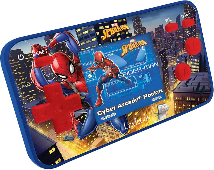 Lexibook, Spider-Man, Cyber Arcade Pocket, Tragbare Spielkonsole, 150 Spiele, 1,8“ LCD-Bildschirm, B