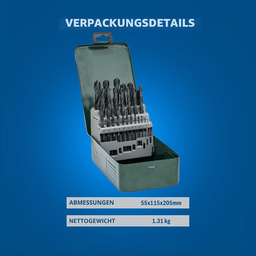 Bosch 25tlg. Metallbohrer-Set HSS-R rollgewalzt