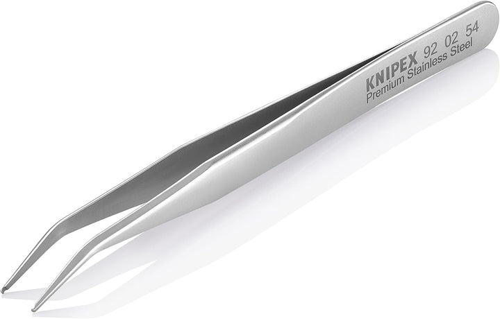 KNIPEX SMD-Präzisionspinzette Mattiert Glatt 115 mm, 92 02 54