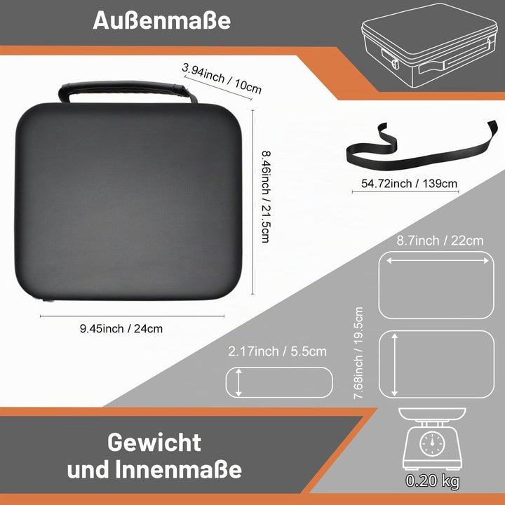 Hart Tasche für Canon SELPHY CP1500/CP1300/CP1200 Mobiler Fotodrucker,Verstellbarer Schultergurt,PU