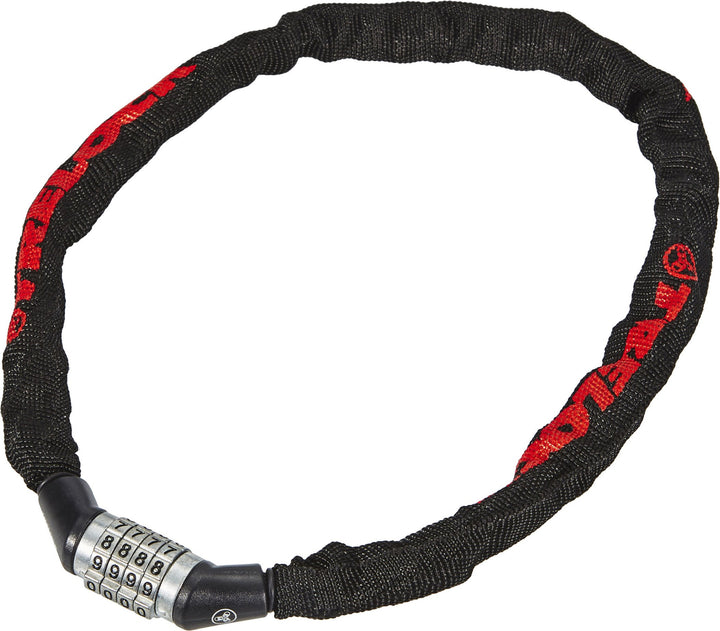 TRELOCK BC 115/60/4 Code Kettenschloss – Länge 60 cm – Frei einstellbarer Code – Schwarz