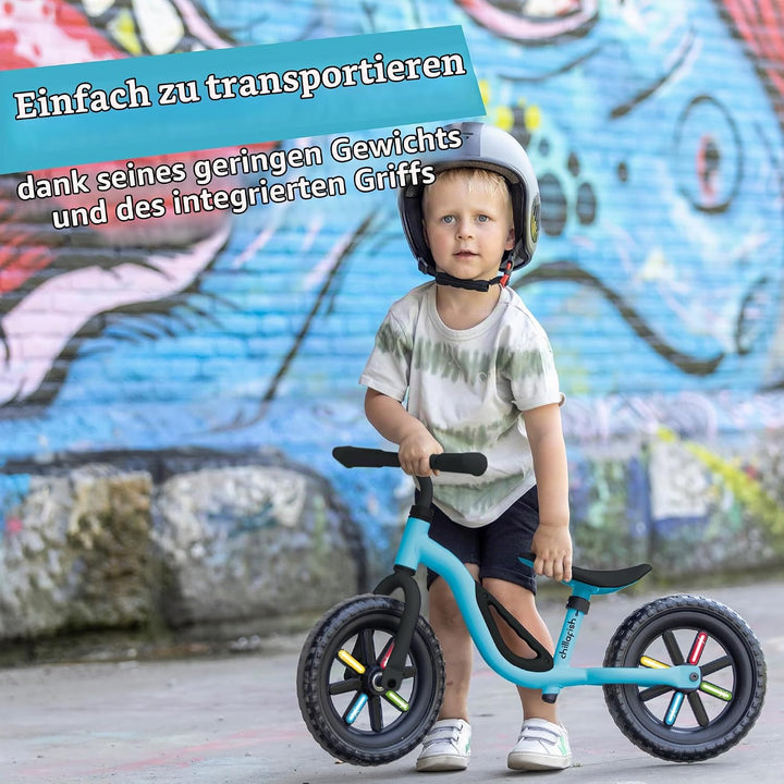 Chillafish Charlie Laufrad, Mit 10 Zoll oder 12 Zoll Reifen, mit Leuchträdern oder Anderen Accessoir