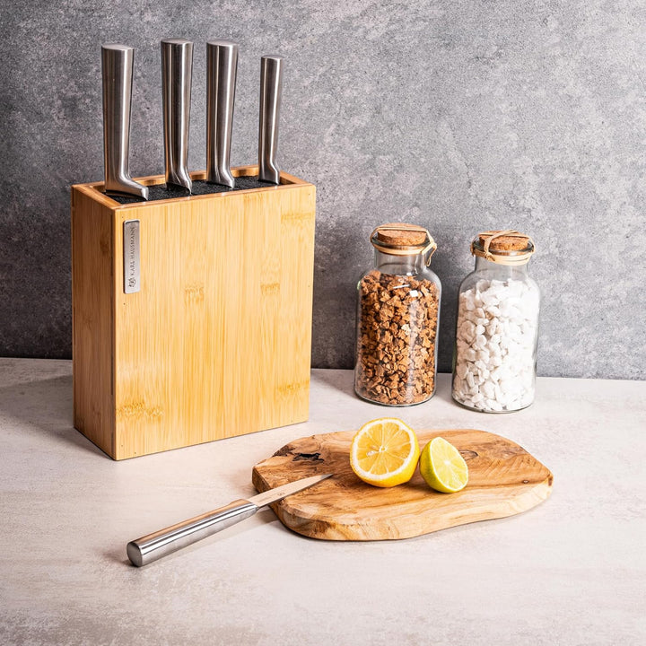 KARL HAUSMANN Messer Set ohne Block - 5 Teilig - Küchenmesser Set aus Edelstahl X30Cr13 - Kochmesser