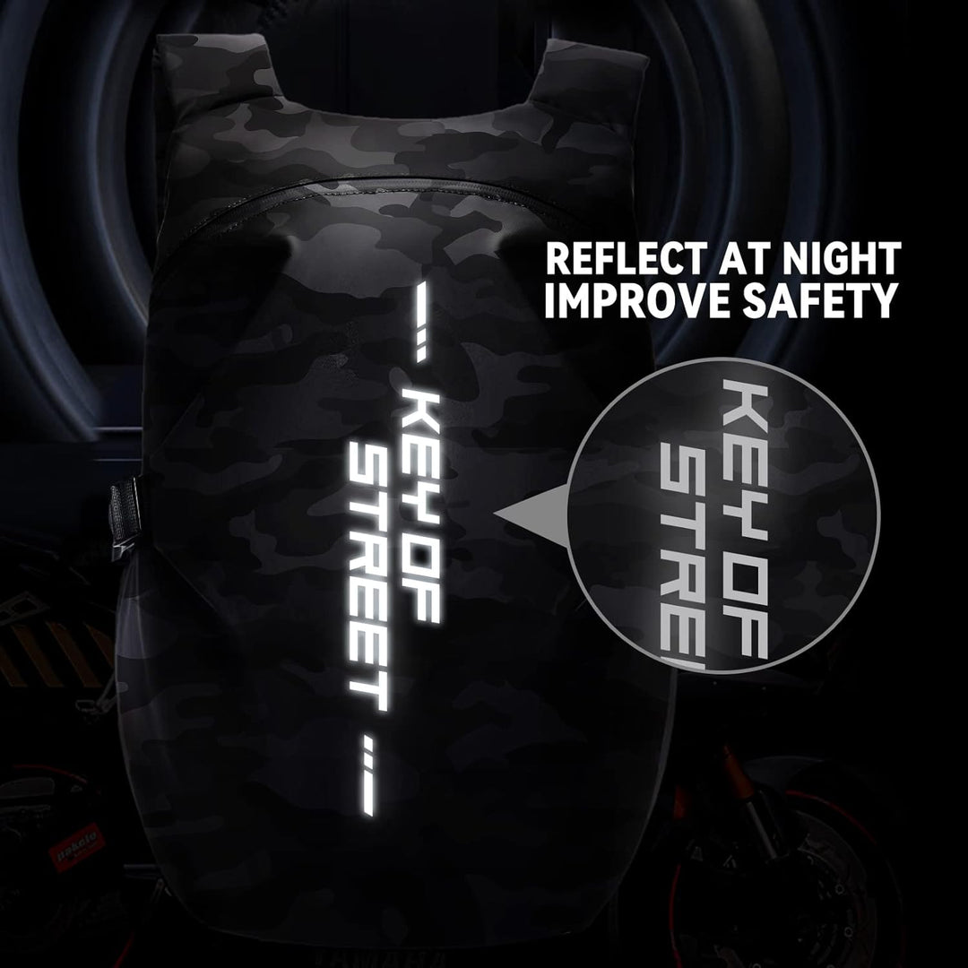 Motorradrucksäcke für Herren, wasserdichter Helmrucksack, Motorradzubehör, Laptoptaschen, Reiserucks