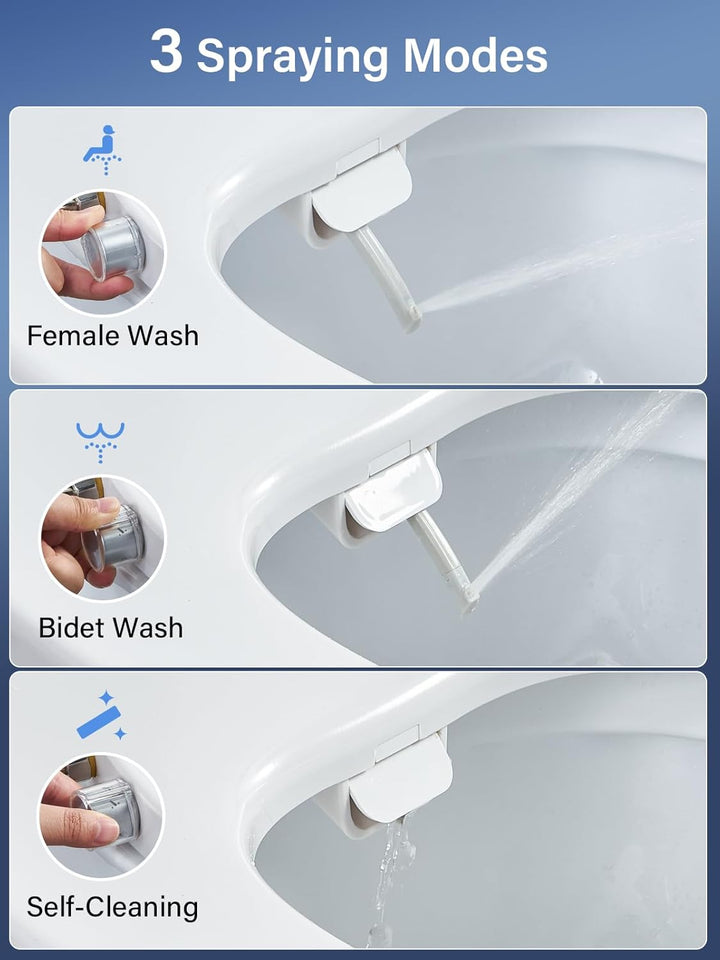 Toilettendeckel mit Bidet,YEAUPE PRO WC Sitze mit Absenkautomatik, nicht elektrisch, mit selbstreini