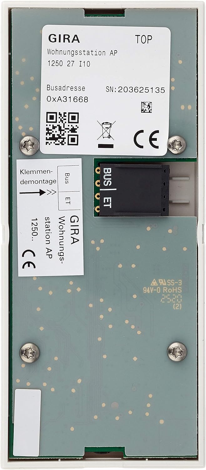Gira 125027 Wohnungsstation AP System 55 reinweiss seidenmatt