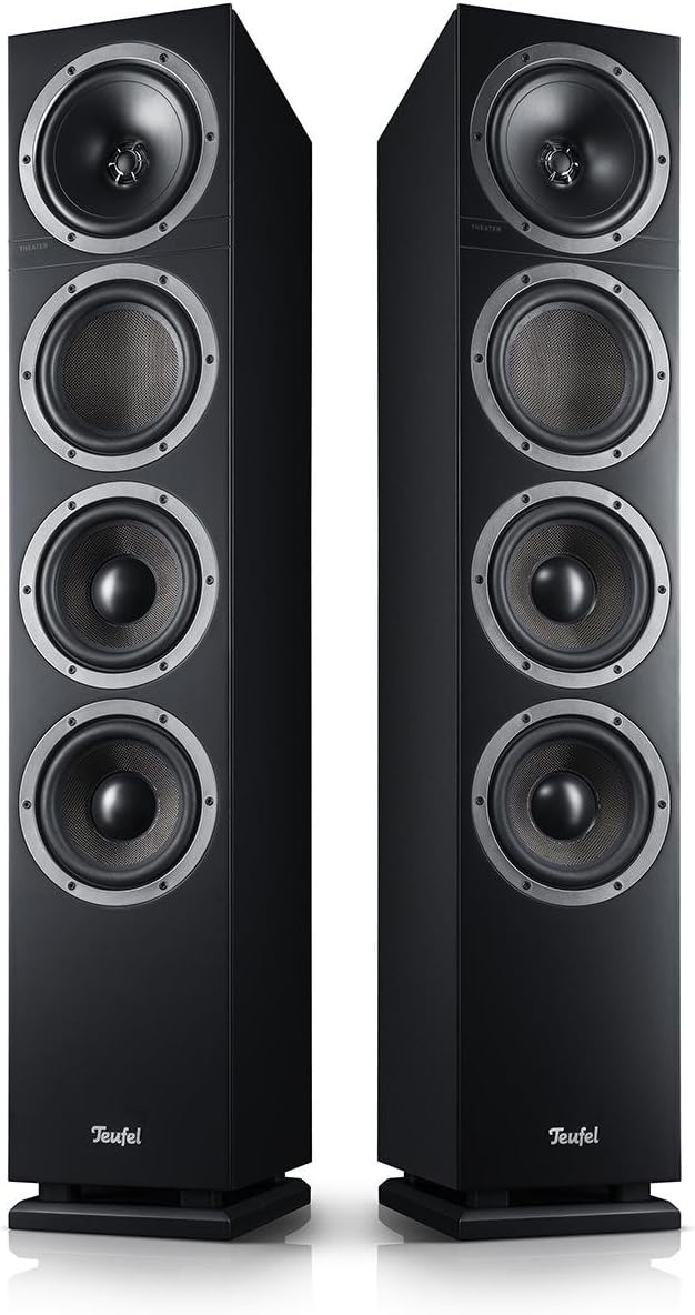 Teufel Theater 500 - HiFi-Stereo-Standlautsprecher Paar, 3-Wege-System, Downfiring Bassreflexsystem,