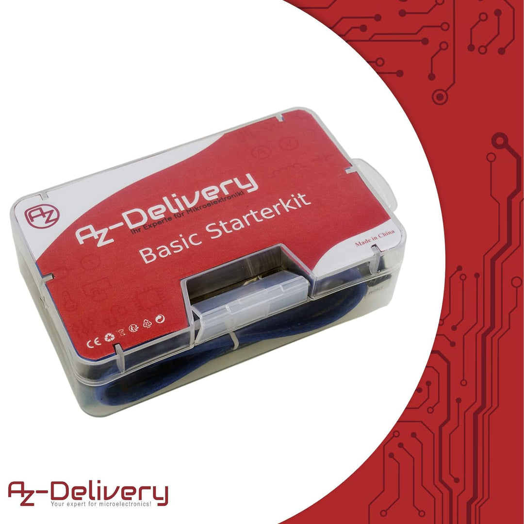 AZDelivery Elektronik Starter Kit für Schulkinder Electronic Fun Kit mit USB-Kabel, Breadboard, Sens