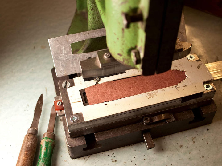 22mm RIOS1931 Handarbeit Deutsch Vintage Lederband Weisse Naht braun