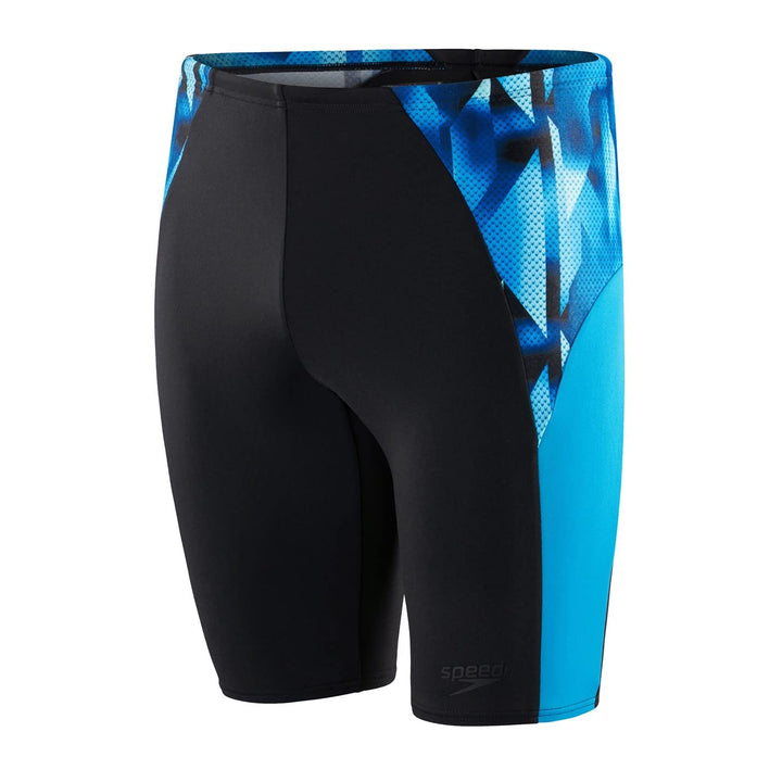 Speedo Men's Swimsuit Jammer Endurance+ Splice Team Colors Jammer 22 Schwarz/Blau, 22 Schwarz/Blau