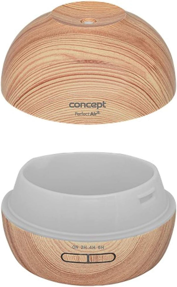 Concept Perfect Air Wood ZV1005 2 in 1 Luftbefeuchter mit Duftdiffusor 40 ml/h für Räume bis 20 m2 2