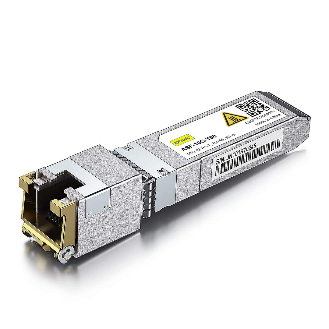 80-Meter 10G SFP+ auf RJ45 Modul, 10GBase-T Kupfer CAT.6a Transceiver Kompatibel für Cisco SFP-10G-T