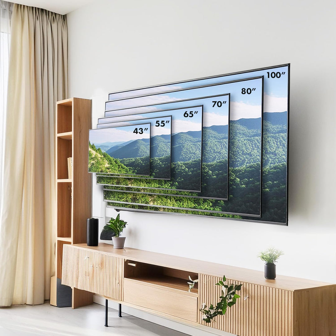 Maclean MC-422 TV Wandhalterung, Universal für 43-100" OLED/QLED/LCD/LED/Plasma Fernseher, max VESA