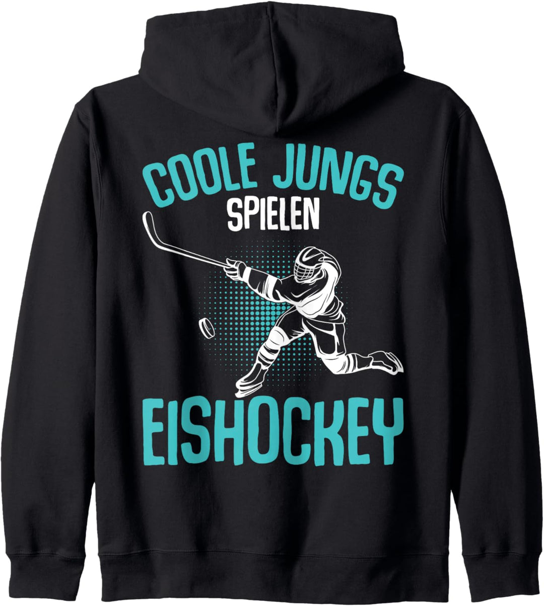 Coole Jungs spielen Eishockey Hockey Eishockeyspieler Jungen Kapuzenjacke