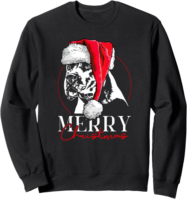 Santa Dogo Argentino Merry Christmas Weihnachten Hunde Sweatshirt