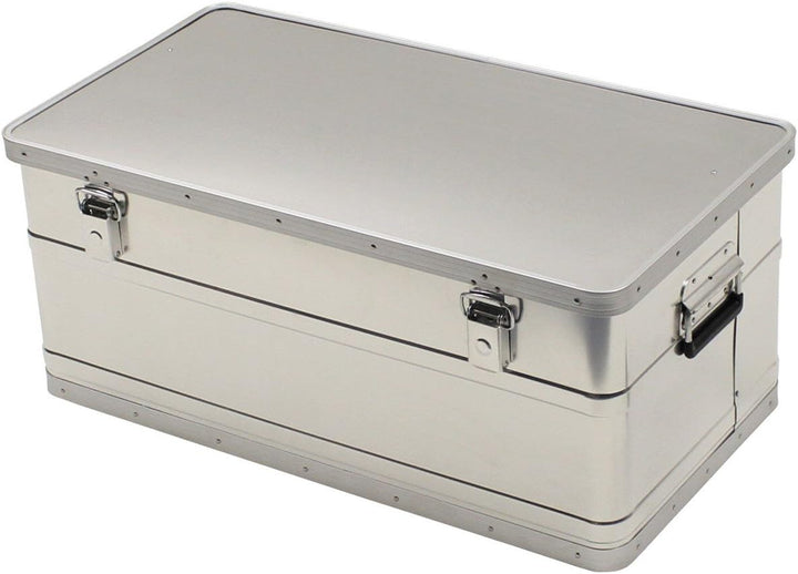 MFH wasserdichte Transportkiste Aluminiumkiste Werkzeugkuste Box Alubox Kiste (100 Liter) 100l, 100l