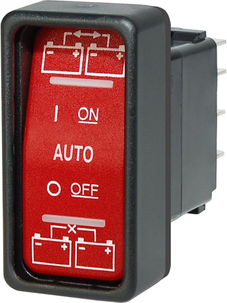 Blue Sea Systems Automatische Laderelais (ACRs). 12V mit manuell gesteuertem ML-ACR, 12V mit manuell