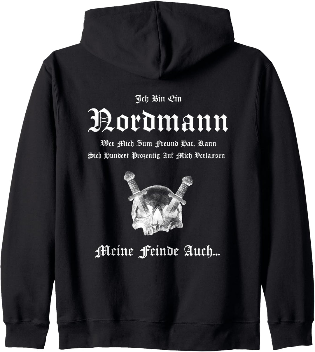 Wikinger Spruch Nordmänner Ich Bin Ein Nordmann Germanen Kapuzenjacke