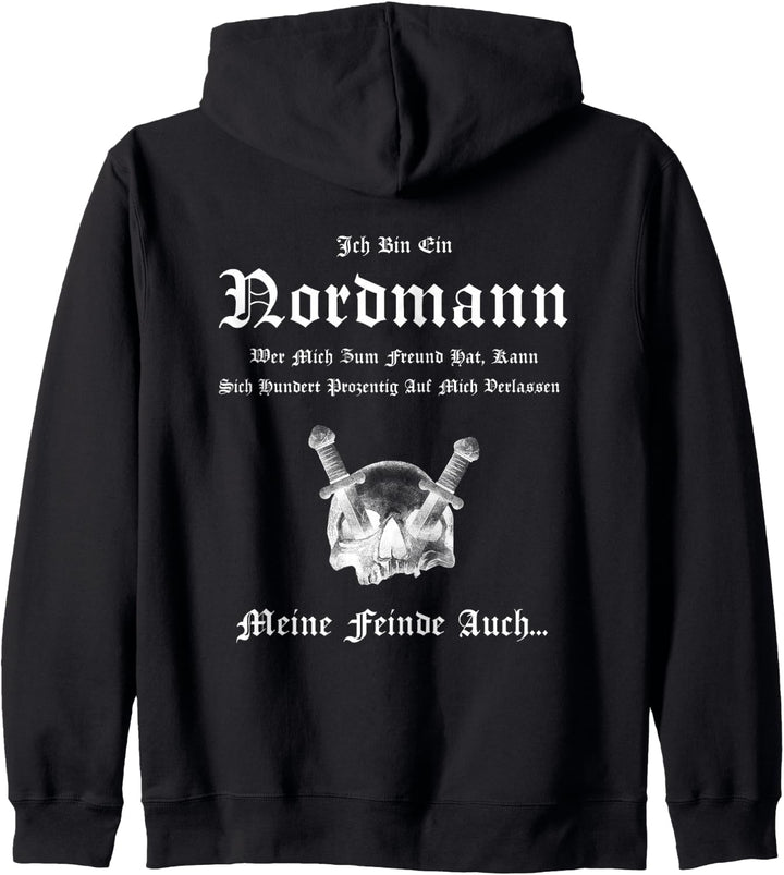 Wikinger Spruch Nordmänner Ich Bin Ein Nordmann Germanen Kapuzenjacke