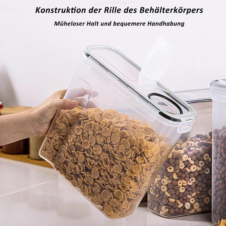 CALIYO Vorratsdosen Set 4L, 4er Vorratsdosen mit Deckel Luftdicht Lebensmittelbehälter mit Deckel, B