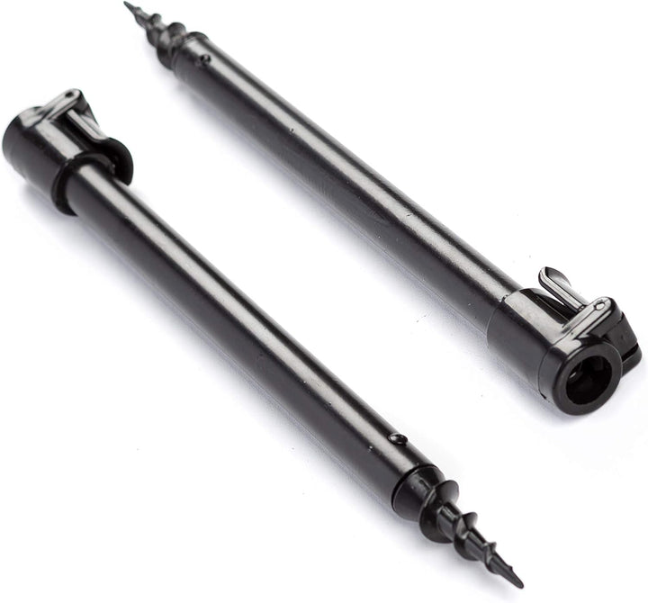 Zite Fishing Ruten-Auflagen Set - Teleskop Bank-Sticks 30-50cm & Buzzer-Bars als Rutenhalter Angel -