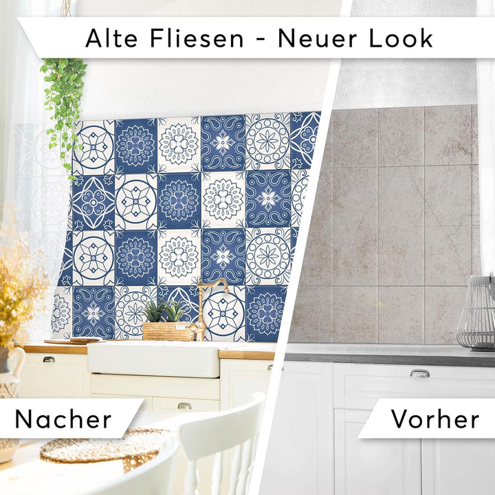 CREATISTO Mosaik-Fliesen Fliesensticker Fliesenfolie - Selbstklebende Fliesen Folie I Stickerfliesen