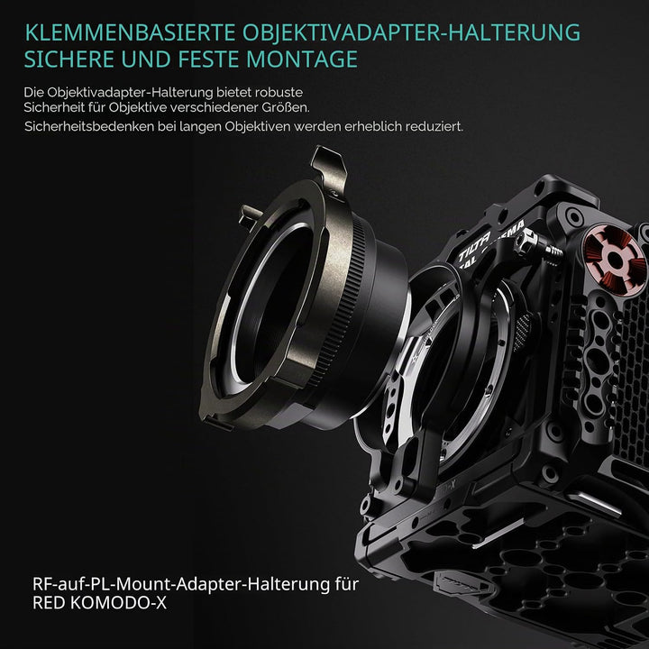 Tilta Kompletter Kamerakäfig kompatibel mit RED KOMODO-X mit Objektivadapter Unterstützung und Schne