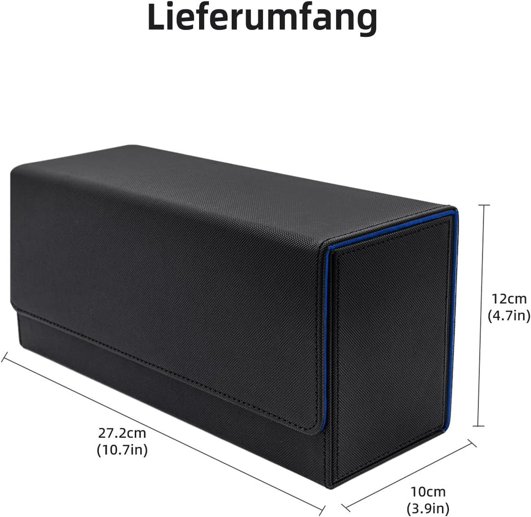 Card Deck Box for MTG, Gathering Kartenbox für 580+ Ungesleevte Karten/ 35pt /130pt Sammelkarten Hül