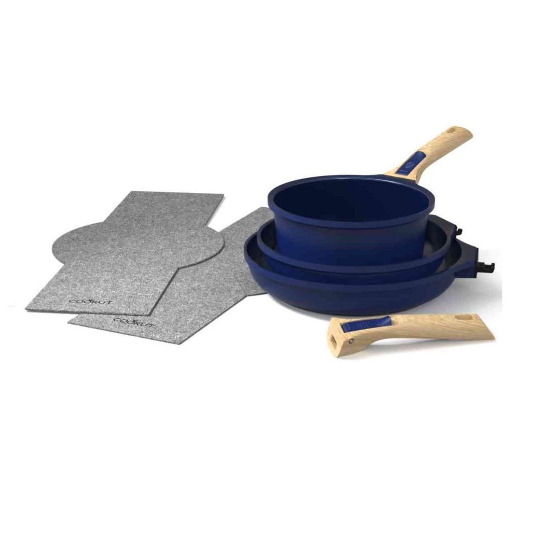 Cookut - Das unglaubliche Pfannen-Set mit abnehmbarem Griff – Blaubeere