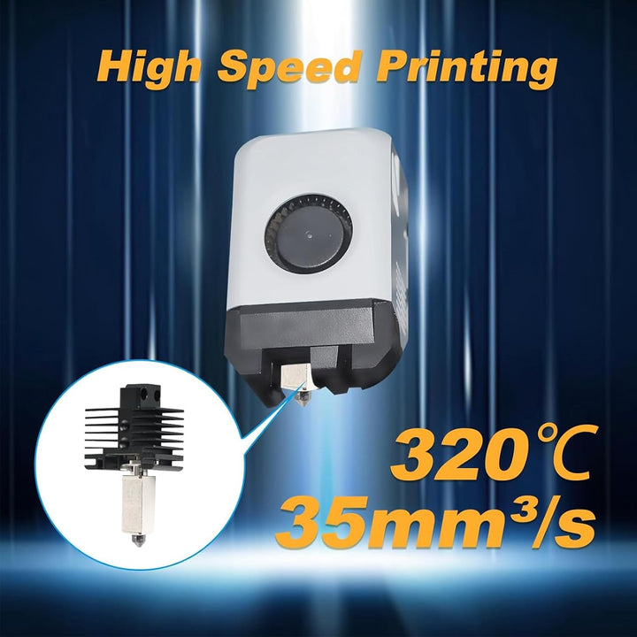 IdeaFormer Neues Upgrade Hotend aus Ganzmetall für Bambulab, Hochtemperatur Extruder Hotend mit Sili