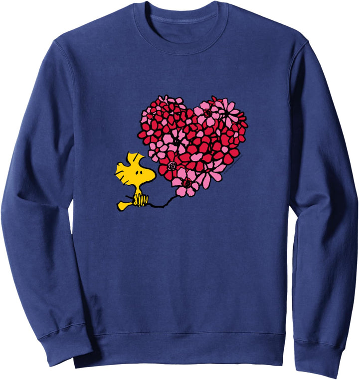 Peanuts - Valentines - Woodstock Floral Heart Sweatshirt