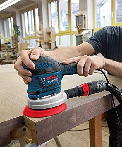 Bosch Professional Exzenterschleifer GEX 40-150 (inkl. Zusatzhandgriff, Staubbox, Schleifteller-⌀ 15