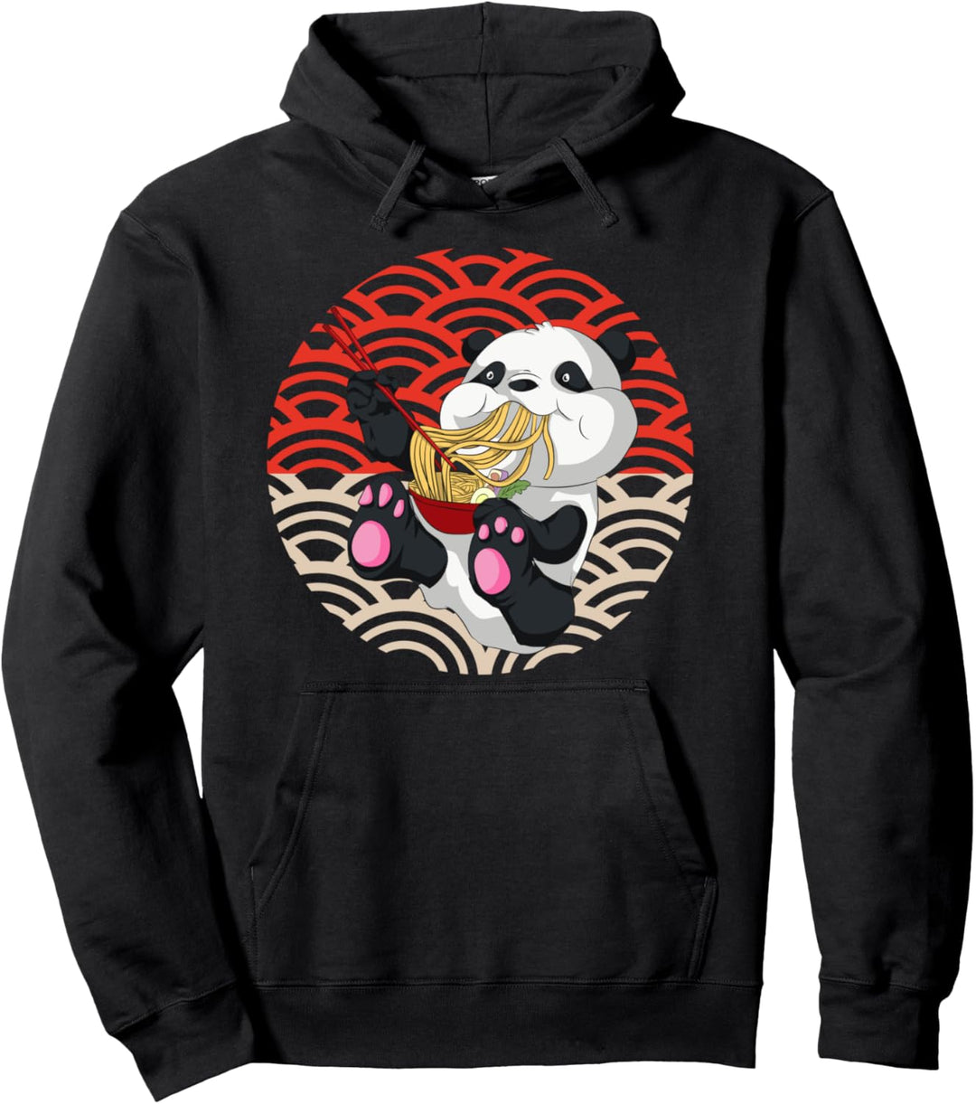 Japanische Ramen Nudeln Kawaii Anime Panda Ramen Pullover Hoodie