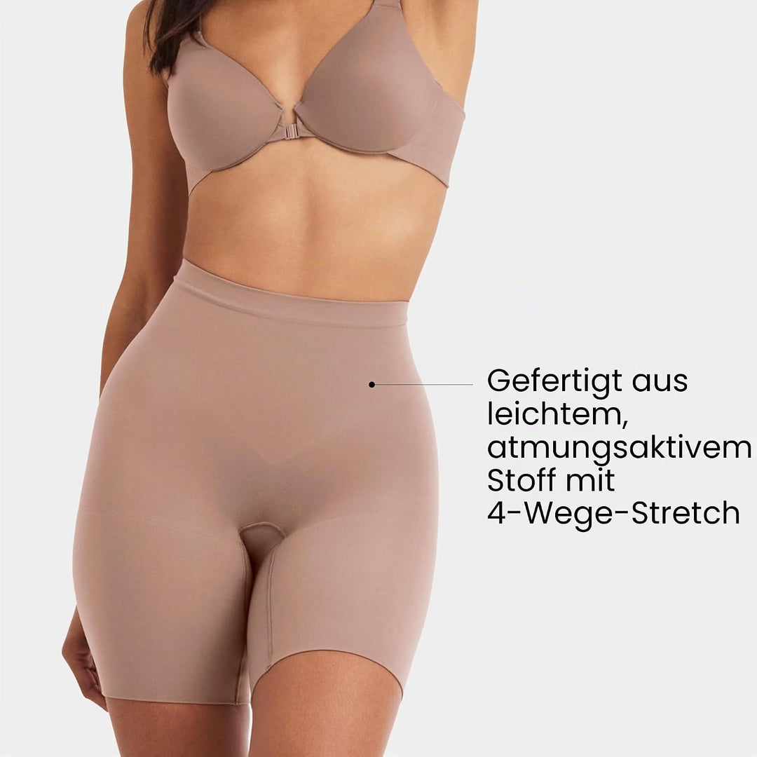 Spanx Damen Power Short Waist Shapewear 2X Waist Shapewear Café Au Lait, 2X Waist Shapewear Café Au