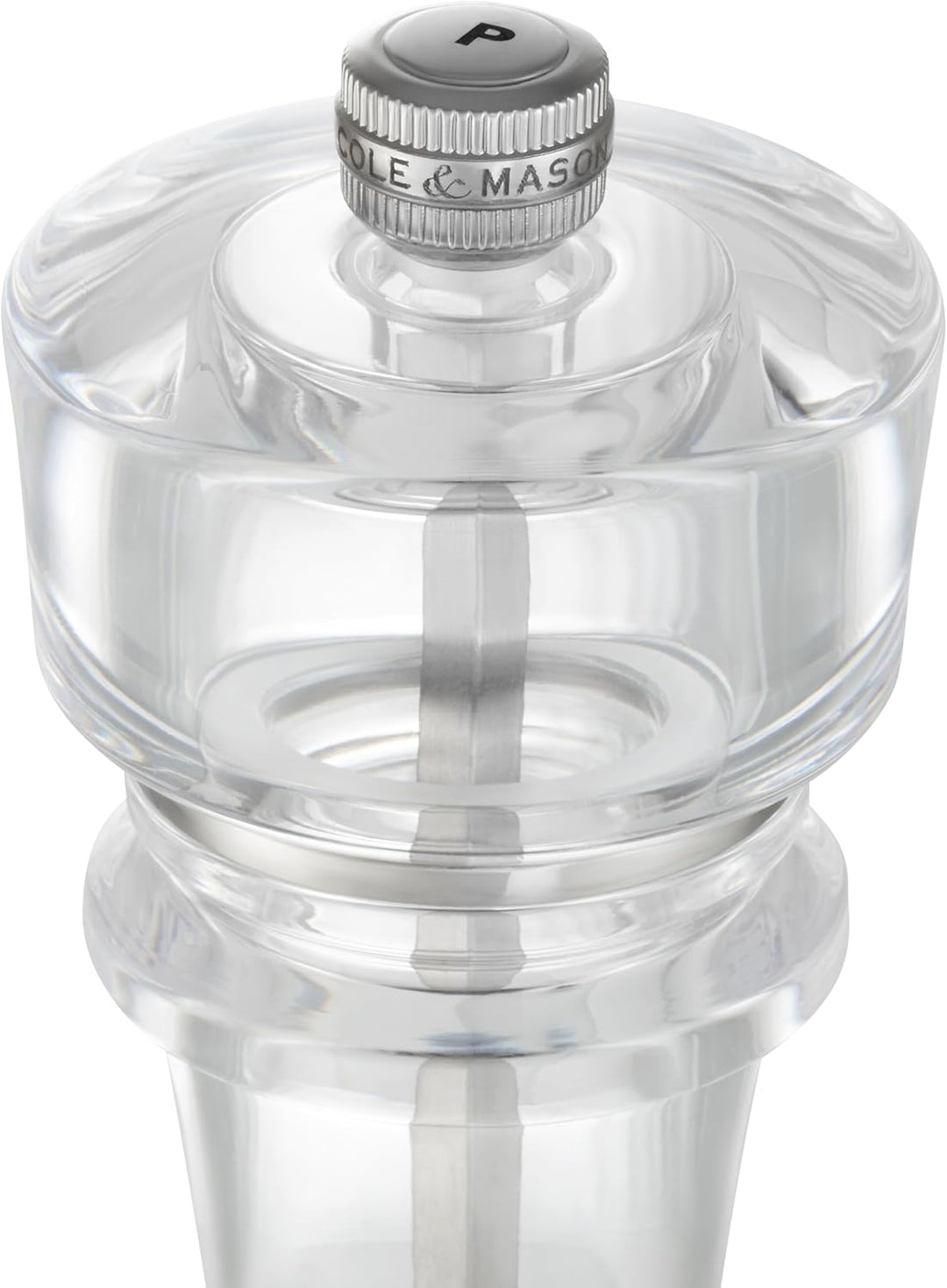 Cole & Mason London Acryl Salz- und Pfeffermühlen-Set, 220 mm, Precision+ Carbon-/Keramik-Mechanisme