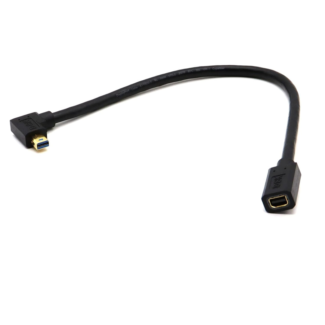 8K60hz Mini DisplayPort Buchse auf Mini DP Stecker Kabel, 90 Winkel rechts Mini Displayport 1,4 V au