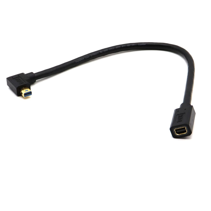 8K60hz Mini DisplayPort Buchse auf Mini DP Stecker Kabel, 90 Winkel rechts Mini Displayport 1,4 V au