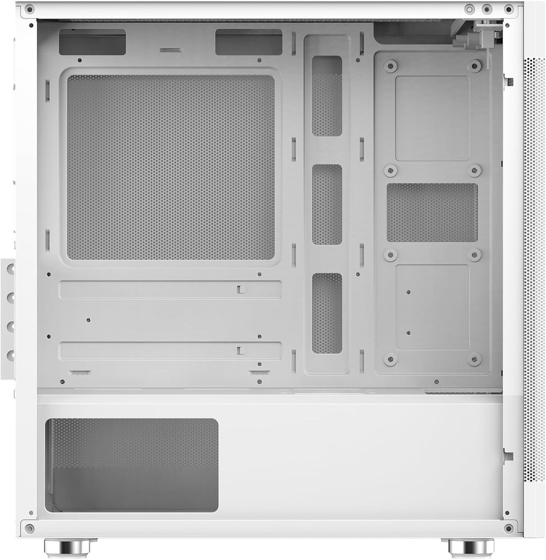 Itek Case PROMESH 35W – Gaming Office Mini Tower mATX, Typ-C, 2xUSB3, 3 Seiten MESH, White Edition