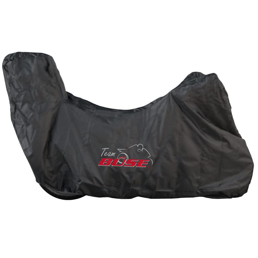 Büse Abdeckplane Motorrad mit Topcase (Black,XL)