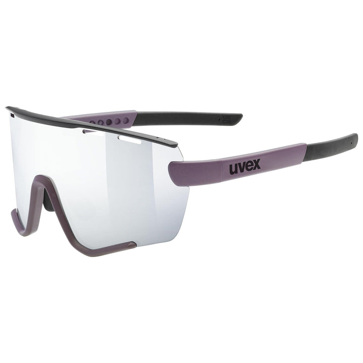 uvex Unisex Sportstyle 236 S Set Sportbrille (1er Pack) Einheitsgrösse plum black mat/silver, Einhei